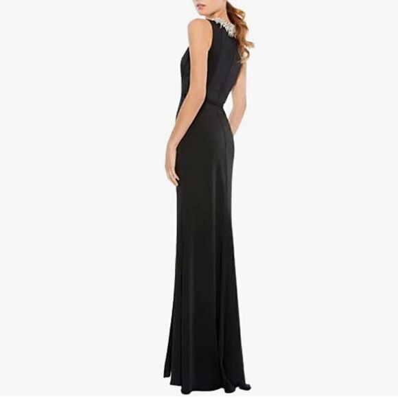 Ieena Duggal 26516 Sheath Evening Dress - Elegant Long Gown AUTHENTIC - Picture 2 of 9